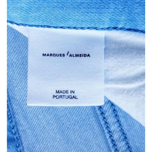 MARQUES ALMEIDA RUNWAY "SPRING BLUE LONDON CHIC" STRETCH JEANS $385 UK-10 / US-6 - Picture 11 of 12